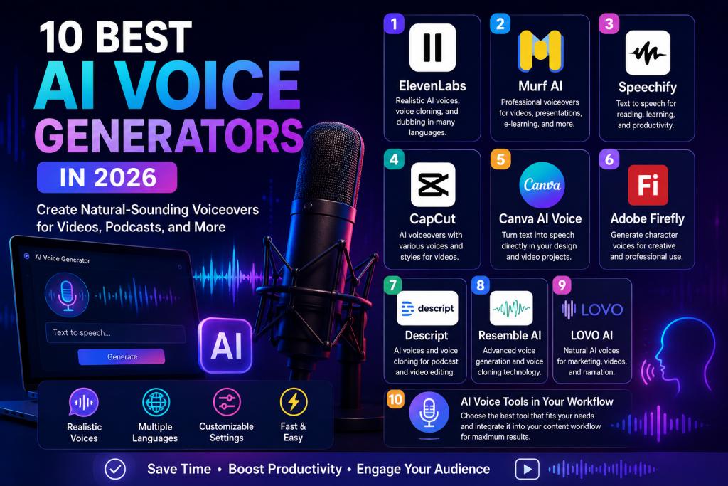 AI voice generators in 2026
